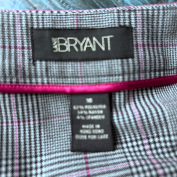Lane Bryant Vintage Grey Plaid Mini Skirt Size 16 Preppy - Picture 8 of 9